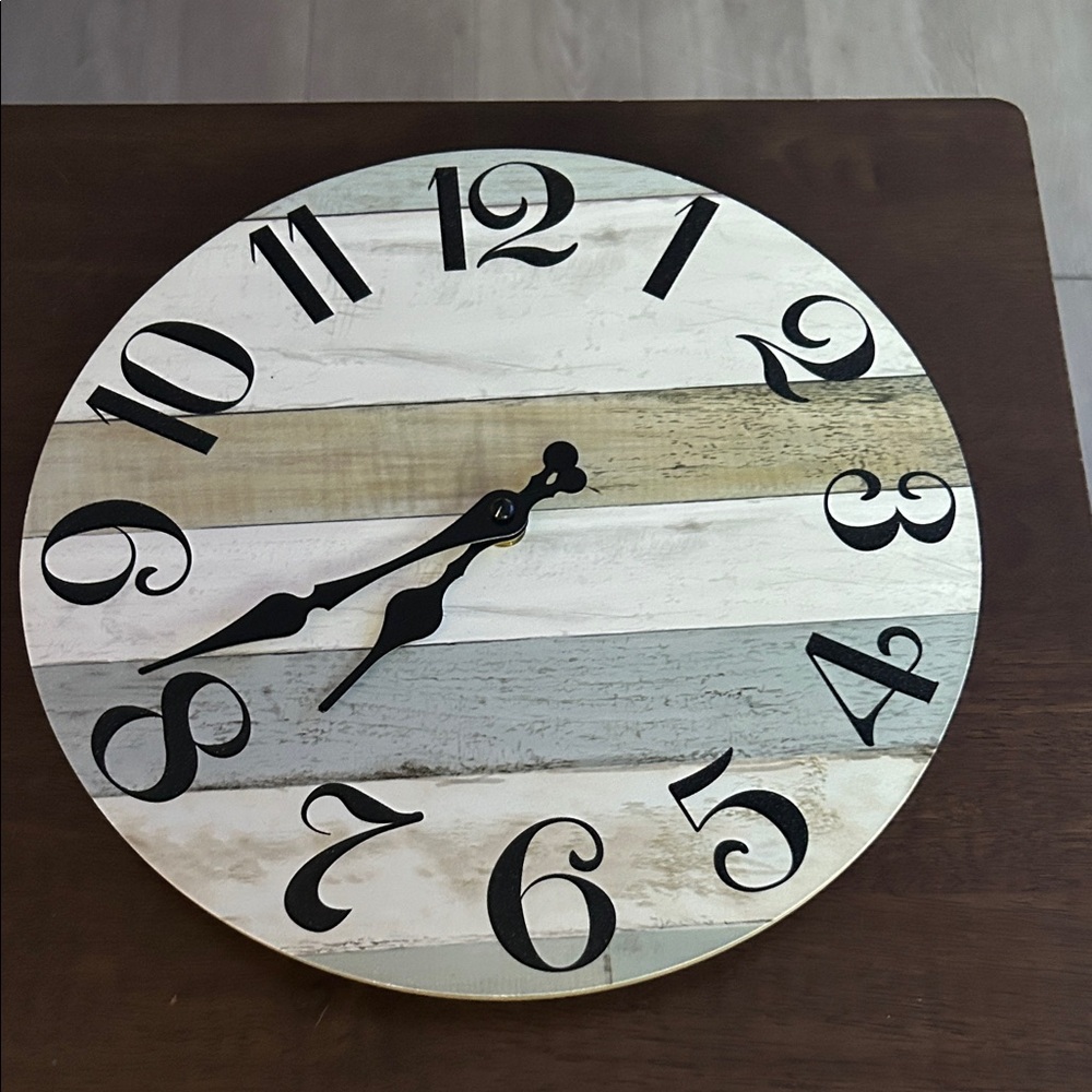 Rustic Multicolor Wall Clock